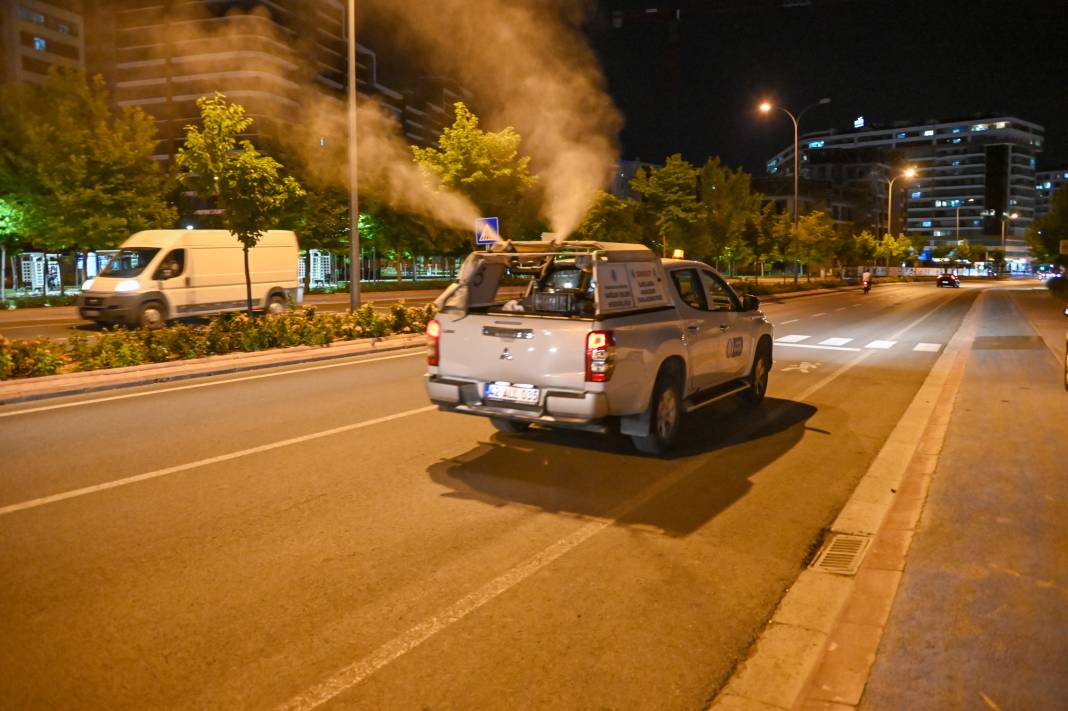 Konya’nın bu ilçesi gece - gündüz ilaçlanıyor 2